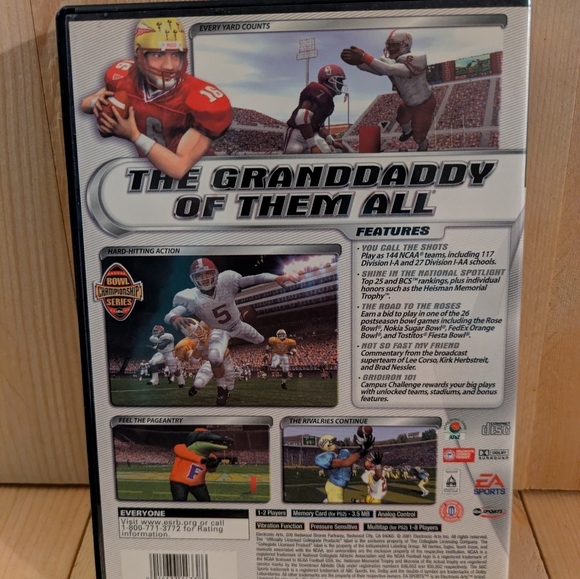 NCAA Football 2002 for PlayStation 2 Game Used - Picture 3 of 5